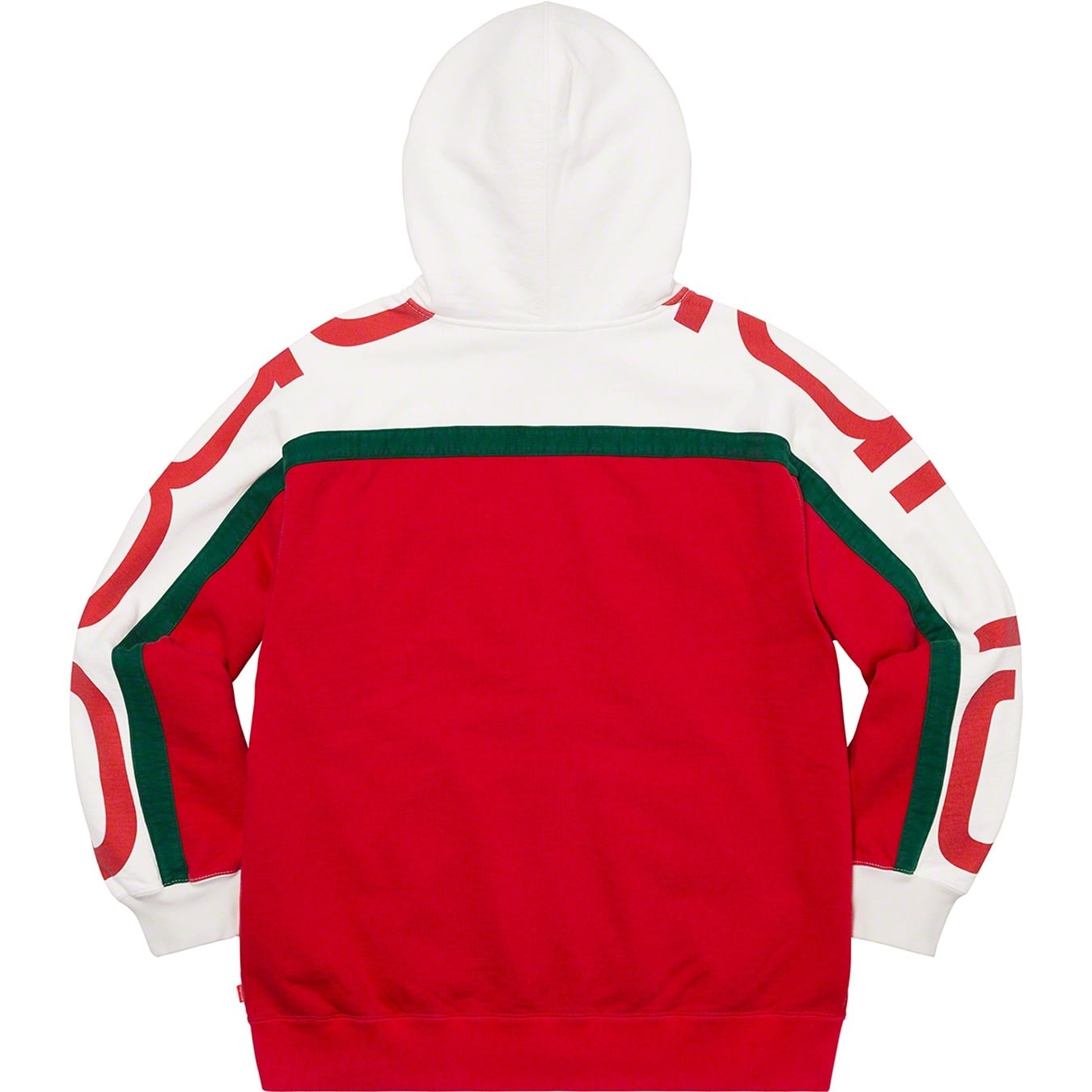 Big Logo Paneled Zip Up Hooded Sweatshirt view 5